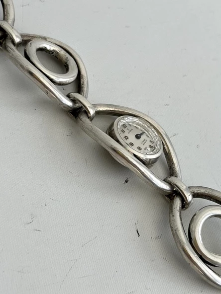 Onsa Çelik Kordon Vintage Kadın Kol Saati D-060 (Kutusuz) - Resim 7