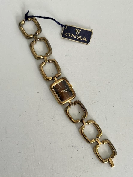 Onsa Çelik Kordon Vintage Kadın Kol Saati 064 (Kutusuz) - Resim 4