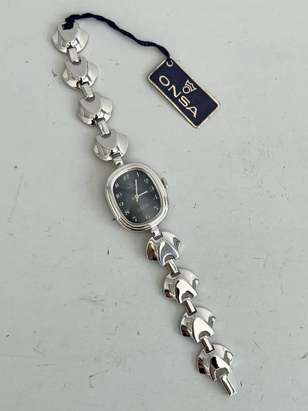 Onsa Çelik Kordon Vintage Kadın Kol Saati D-058 (Kutusuz) - Resim 6