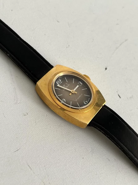 Onsa Deri Kordon Vintage Kadın Kol Saati D-065 (Kutusuz) - 5
