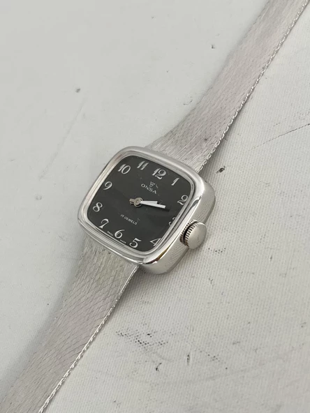 Onsa Çelik Kordon Vintage Kadın Kol Saati D-068 (Kutusuz) - 6