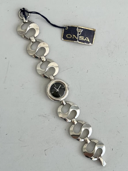 Onsa Çelik Kordon Vintage Kadın Kol Saati D-059 (Kutusuz) - 5