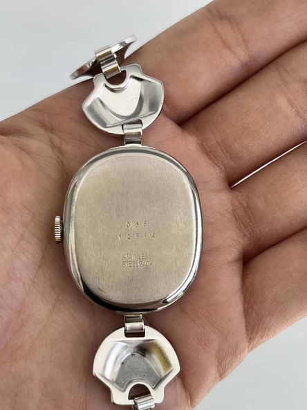 Onsa Çelik Kordon Vintage Kadın Kol Saati D-058 (Kutusuz) - Resim 5