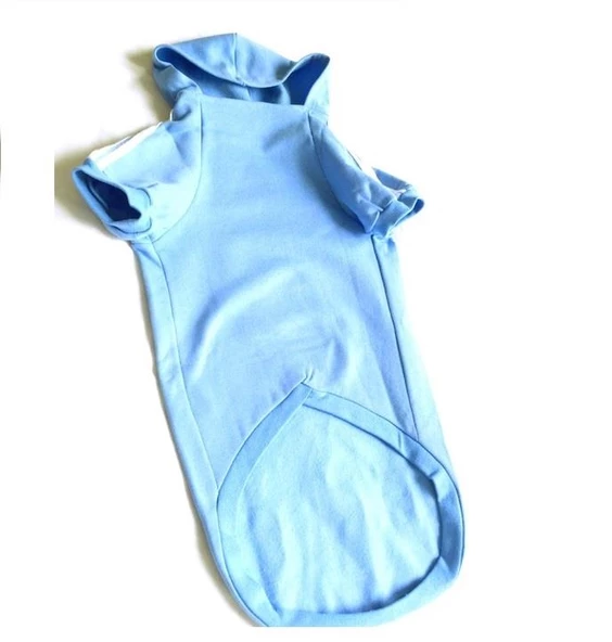 Bebek Mavisi Adidog Kapşonlu Sweatshirt Orta ve Büyük Irklar İçin - 4