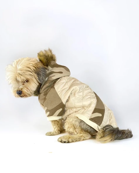 Kamuflaj Comfy Köpek Montu, Köpek Ceketi, Köpek Dış Giyim - 9
