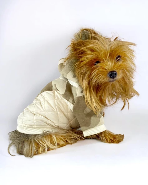 Kamuflaj Comfy Köpek Montu, Köpek Ceketi, Köpek Dış Giyim - 8