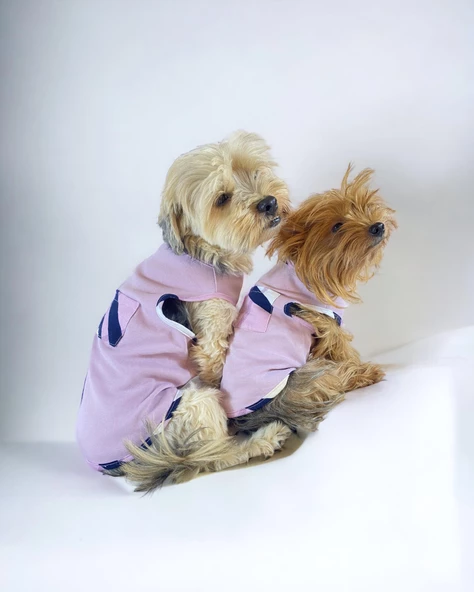 Light Purple BB Atlet Köpek Kıyafeti  Köpek Elbisesi - 6