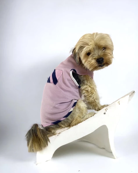 Light Purple BB Atlet Köpek Kıyafeti  Köpek Elbisesi - 3