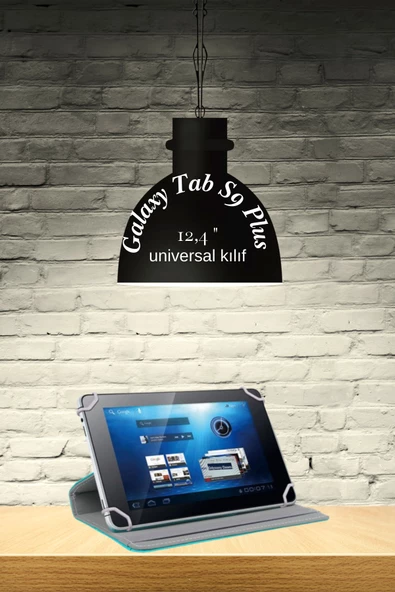 Galaxy Tab S9 Plus Uyumlu Universal 12.4 inç Kılıf Pu Deri Standlı Tablet Kılıf - Resim 8