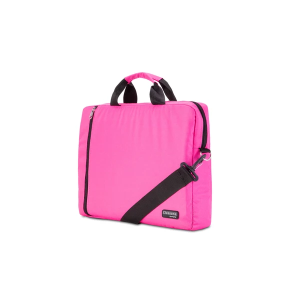 Classone WTX206 Wtxpro  Serisi 15.6 Inch Uyumlu Su Geçirmez Kumaş  Notebook Sırt Çantası Pembe - 4