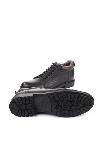 Çetintaş 4242 Büyük Numara Hakiki Deri Erkek Kürklü Kışlık Bot - 6