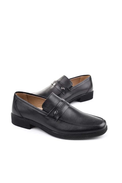 Walkenzo 364 Erkek Hakiki Deri Bağcıksız Klasik Ayakkabı