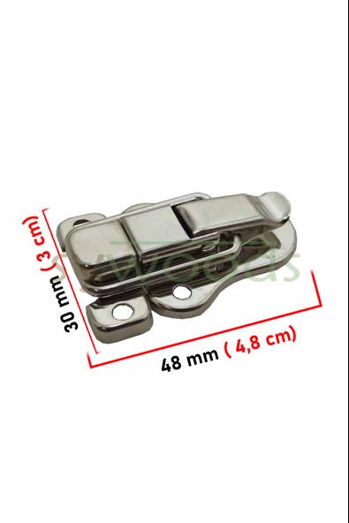 Küçük sandık klips bavul kilidi çanta tokası mandallı kilit 2 adet nikel - 2