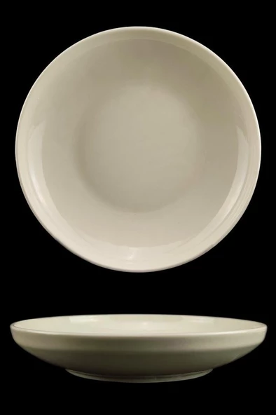 Digithome Semazen 1 Adet Porselen Büyük Boy Salata Servis Tabağı Meyvelik 24 Cm Krem – Tl4052341 C320.003 - 2