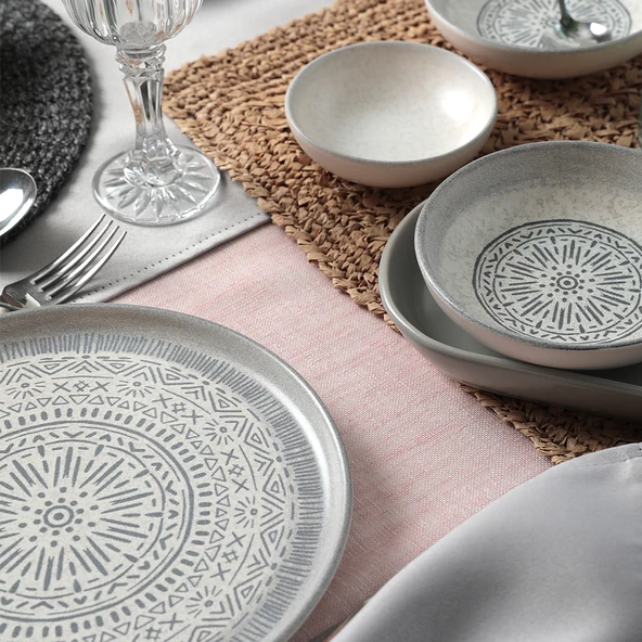Keramika Keraart Stone Kahvaltı Takımı 18 Parça 6 Kişilik 21426-27 - 5