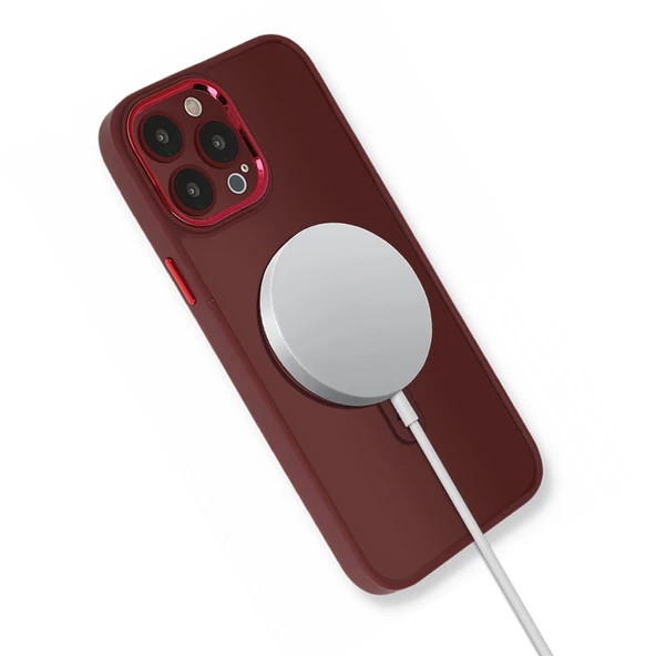 iPhone 15 Pro Kılıf Magsafe Özellikli Unix Silikon Kapak - 10