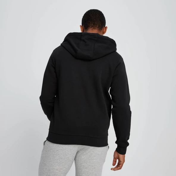 Ellesse Erkek Sweatshirt Fermuarlı Kapüşonlu Siyah - 3