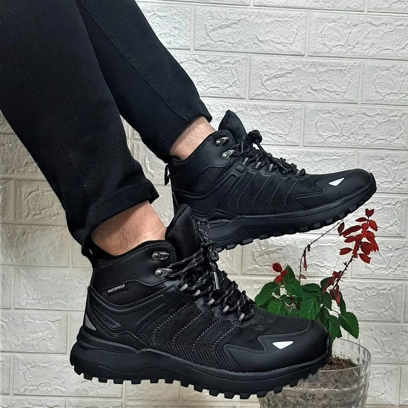 Jump 28680 Siyah Waterproof Kaymaz Taban Erkek Bot - 3