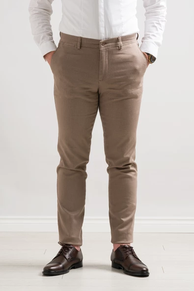 Notra Klasik Kesim Kışlık Kumaş Gabardin Boru Paça Erkek Pantolon - 5