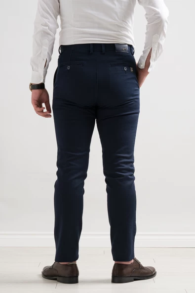 Notra Klasik Kesim Kışlık Kumaş Gabardin Boru Paça Erkek Pantolon - 3