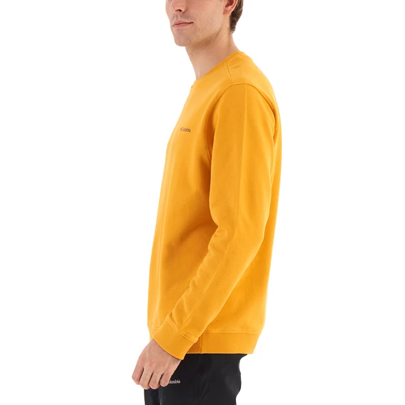 Columbia M Basic Crew Erkek Sweatshirt Sarı CS0204-756 - Resim 3