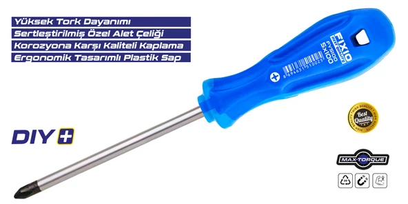 Fixio FD5000 5 Parça Tornavida Takımı/Seti (3xDüz/2xYıldız) - 2