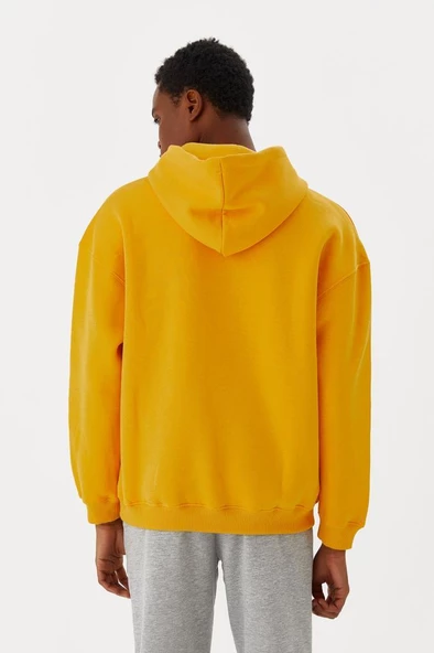 No Fear Erkek Sweatshirt Kapüşonlu Hardal M500243 - 7