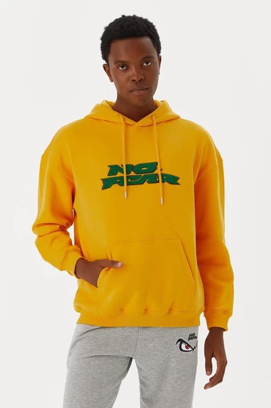 No Fear Erkek Sweatshirt Kapüşonlu Hardal M500243 - 3