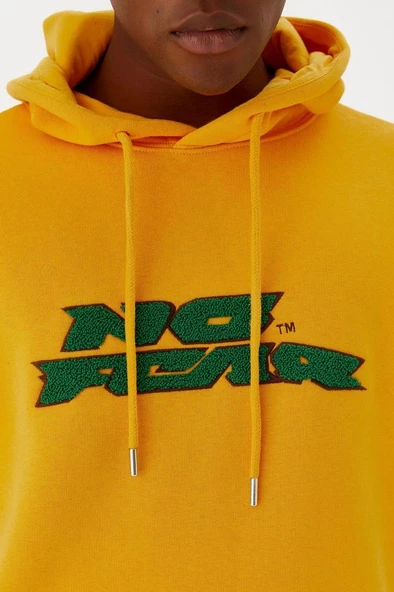 No Fear Erkek Sweatshirt Kapüşonlu Hardal M500243 - 6