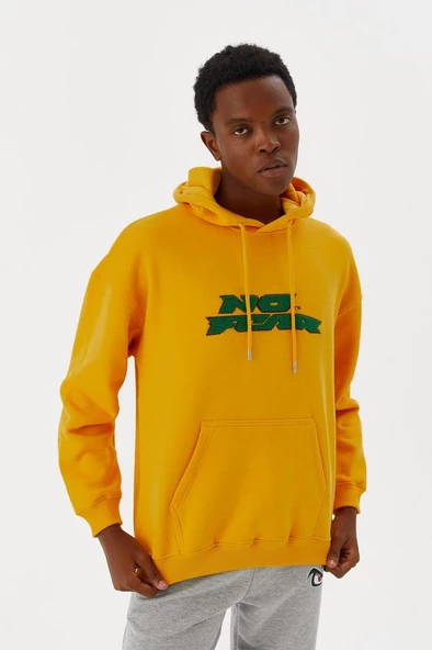 No Fear Erkek Sweatshirt Kapüşonlu Hardal M500243 - 4
