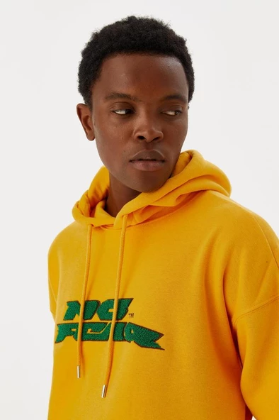 No Fear Erkek Sweatshirt Kapüşonlu Hardal M500243 - 5