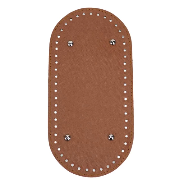 Oval Suni Deri Çanta Tabanı 25x12 - Resim 6