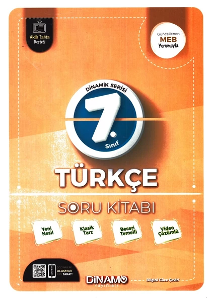 DİNAMO 7.SINIF TÜRKÇE SORU KİTABI