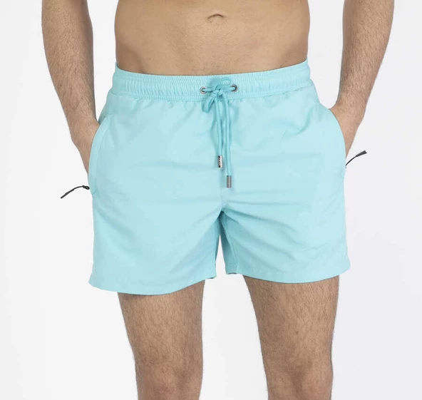 Mint Su İtici Özellikli Erkek Havuz Deniz Şort Mayo Basic Model 001 ürün görseli