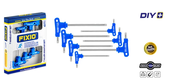 Fixio FR7107 7 Parça Torx T Allen Takımı/Seti