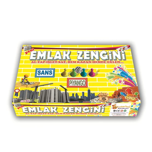 Emlak Zengini Zeka ve Ticaret Kutu Oyunu