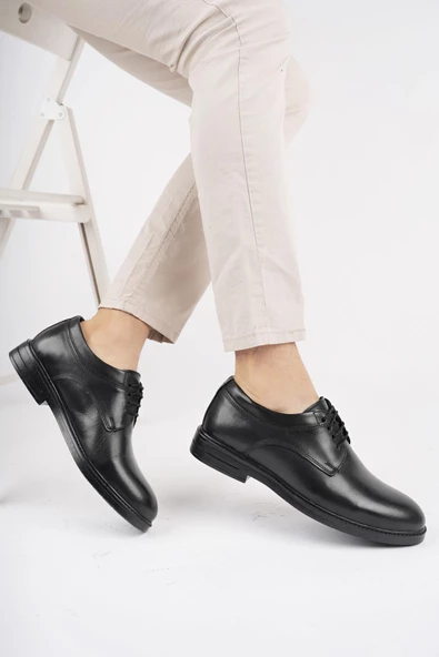 Muggo Zaha Garantili Erkek Günlük Klasik Hakiki Deri Kışlık Casual Ayakkabı - 5