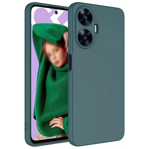 Realme C55 Kılıf İçi Kadife Lansman Kapak - 5