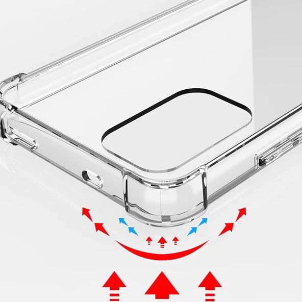 Xiaomi Redmi Note 10 Kılıf Şeffaf Nitro Anti Shock Kapak - 5