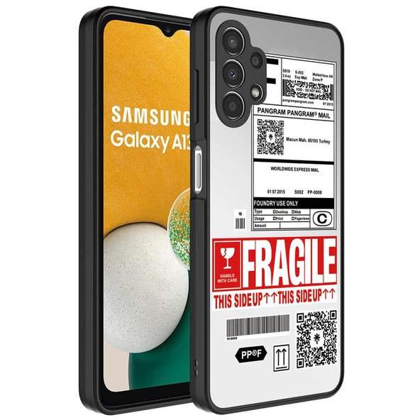 Samsung Galaxy A13 4G Kılıf Aynalı Desenli Kamera Korumalı Parlak Mirror Kapak - 6