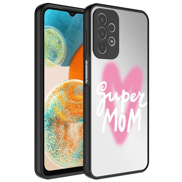 Samsung Galaxy A53 5G Kılıf Aynalı Desenli Kamera Korumalı Parlak Mirror Kapak - 3