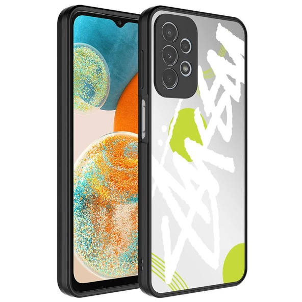 Samsung Galaxy A53 5G Kılıf Aynalı Desenli Kamera Korumalı Parlak Mirror Kapak - 5