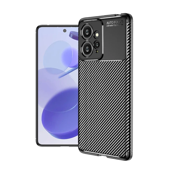 Xiaomi Redmi Note 12 4G Kılıf Karbon Silikon Case Kapak