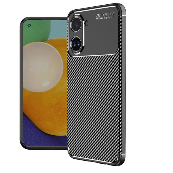 Realme 10 4G Kılıf Karbon Silikon Case Kapak