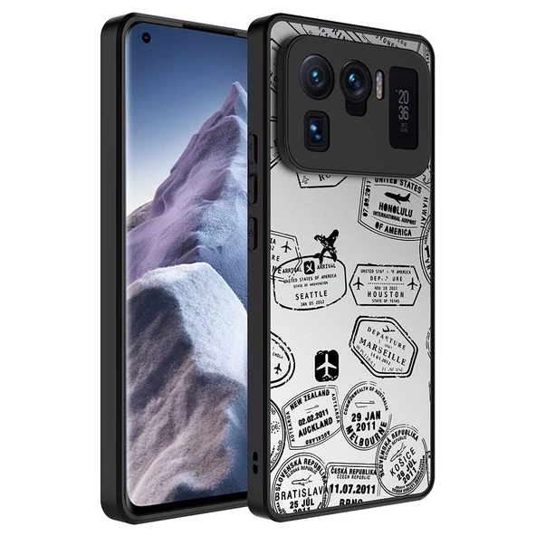 Xiaomi Mi 11 Ultra Kılıf Aynalı Desenli Kamera Korumalı Parlak Mirror Kapak - 5