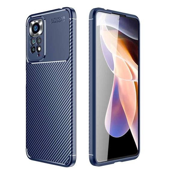 Xiaomi Redmi Note 12 Pro 4G Kılıf Karbon Silikon Case Kapak