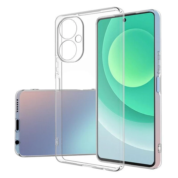 Tecno Camon 19 Pro Kılıf Şeffaf Silikon Hibrit Case Kapak