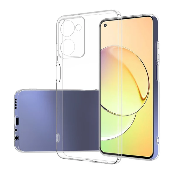 Realme 10 4G Kılıf Şeffaf Silikon Hibrit Case Kapak