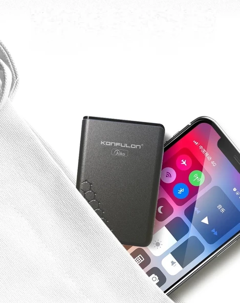 Konfulon A6Q 22.5W Usb QC 3.0 20W Type-C Çıkışlı 10000 mAh Mini Powerbank - 4