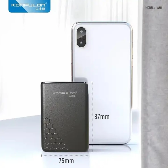 Konfulon A6Q 22.5W Usb QC 3.0 20W Type-C Çıkışlı 10000 mAh Mini Powerbank - 3
